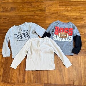 Bundle of Toddler Boys Size 5 5T Long Sleeve Shirts